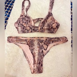 Vitamin A snakeskin bikini